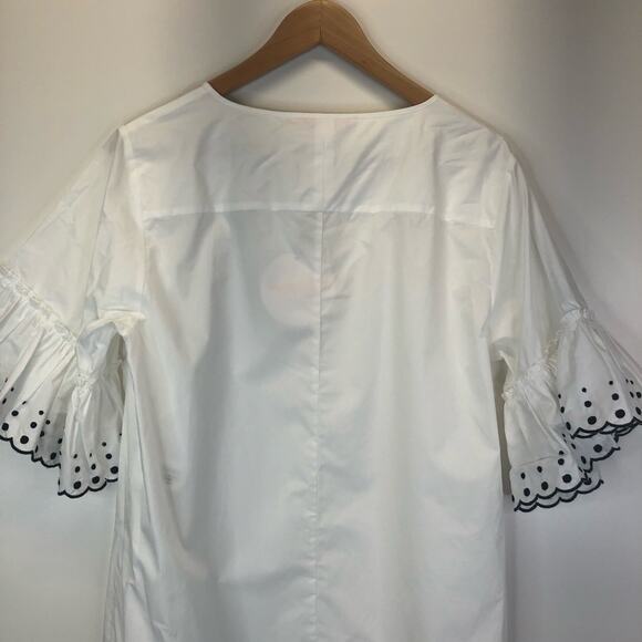 See by Chloe ruffle sleeve shift dress white - size 38 (US 6) - Picture 10 of 14